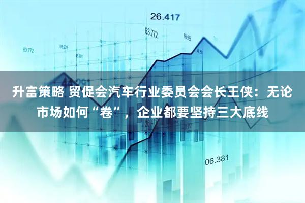 升富策略 贸促会汽车行业委员会会长王侠：无论市场如何“卷”，企业都要坚持三大底线